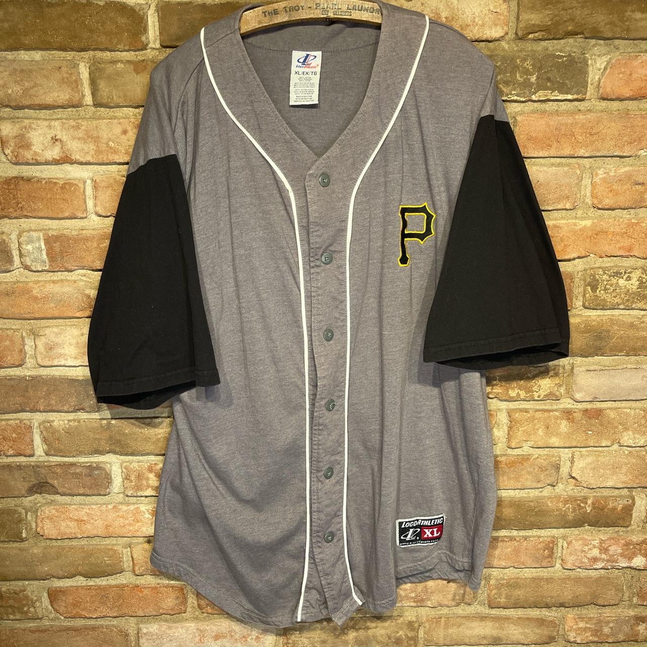 PINSTRIPE PITTSBURGH PIRATES JERSEY SCREEN PRINTED - Depop