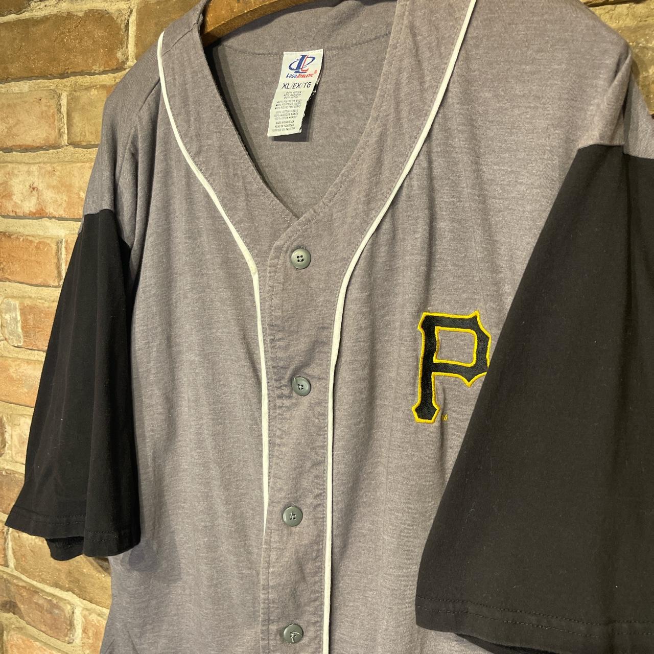 PINSTRIPE PITTSBURGH PIRATES JERSEY SCREEN PRINTED - Depop