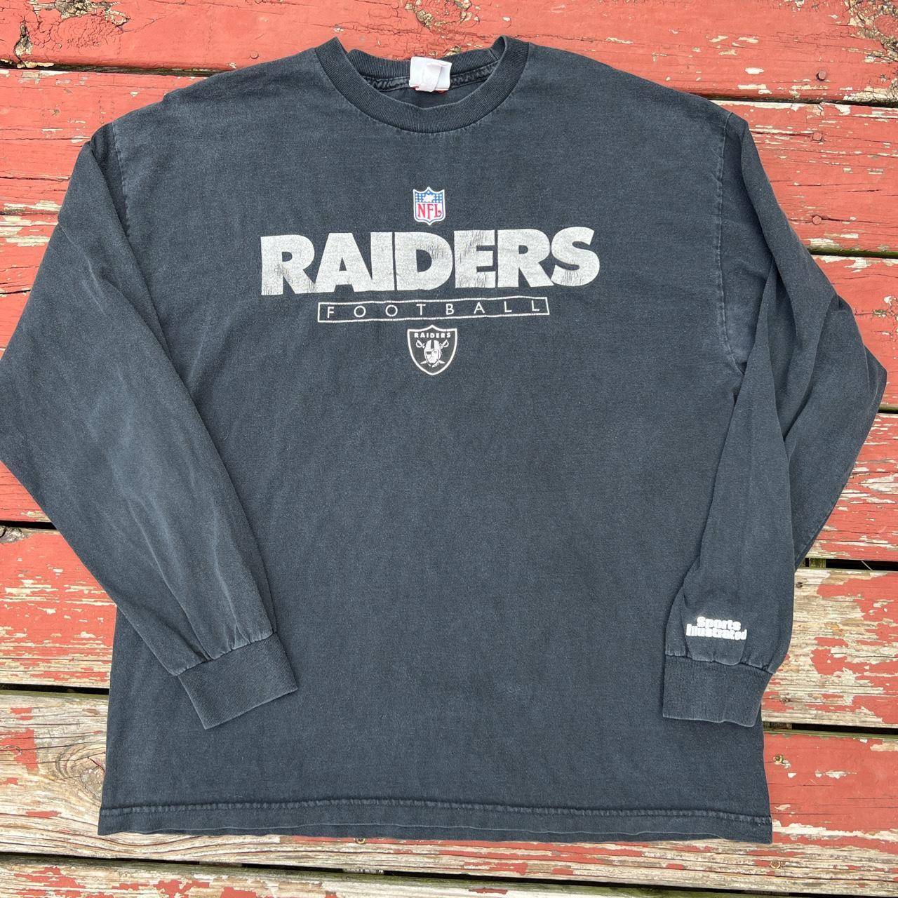 Vintage 90s Los Angeles Raiders Full spellout - Depop