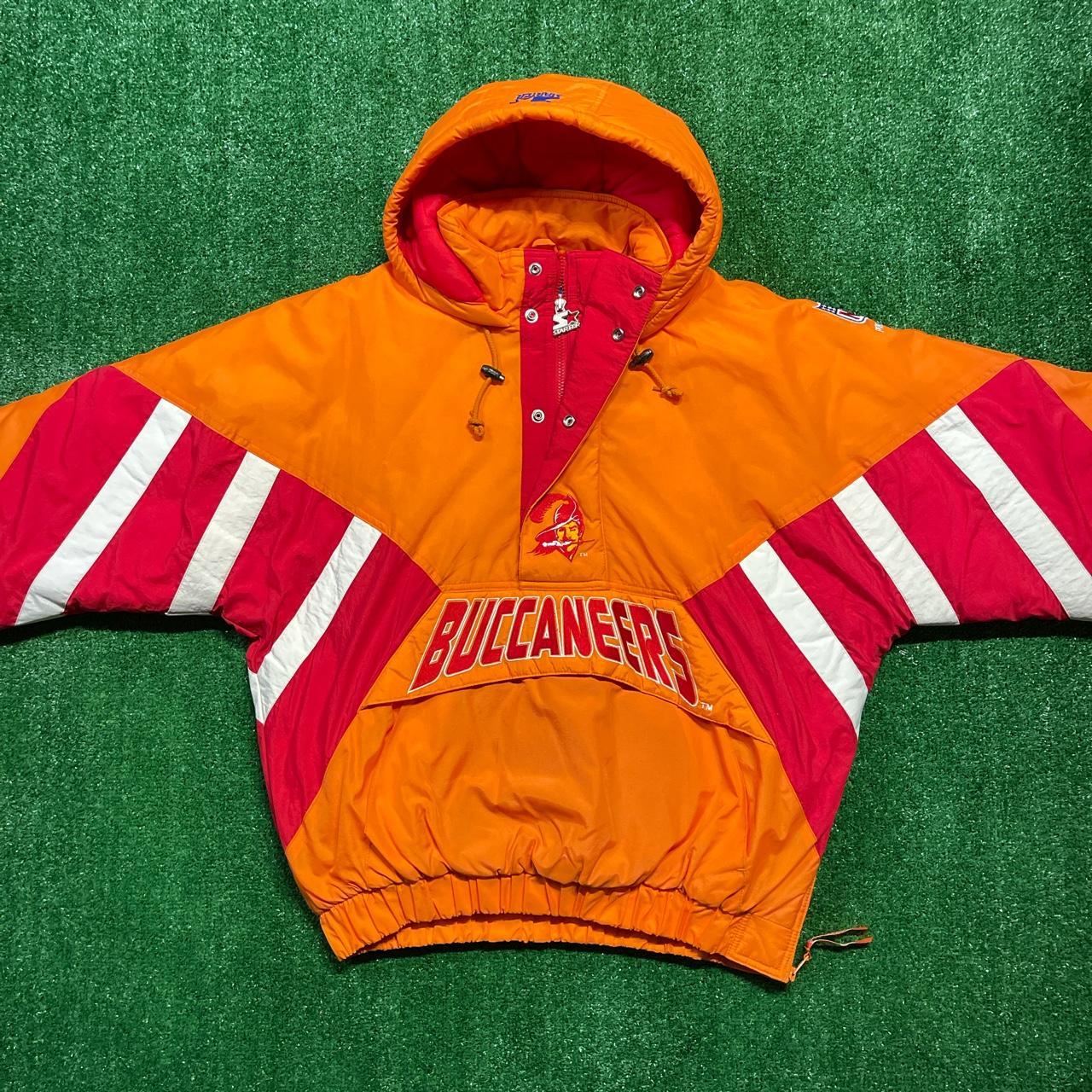 Red and Orange Starter Tampa Bay Buccaneers Hooded Jacket