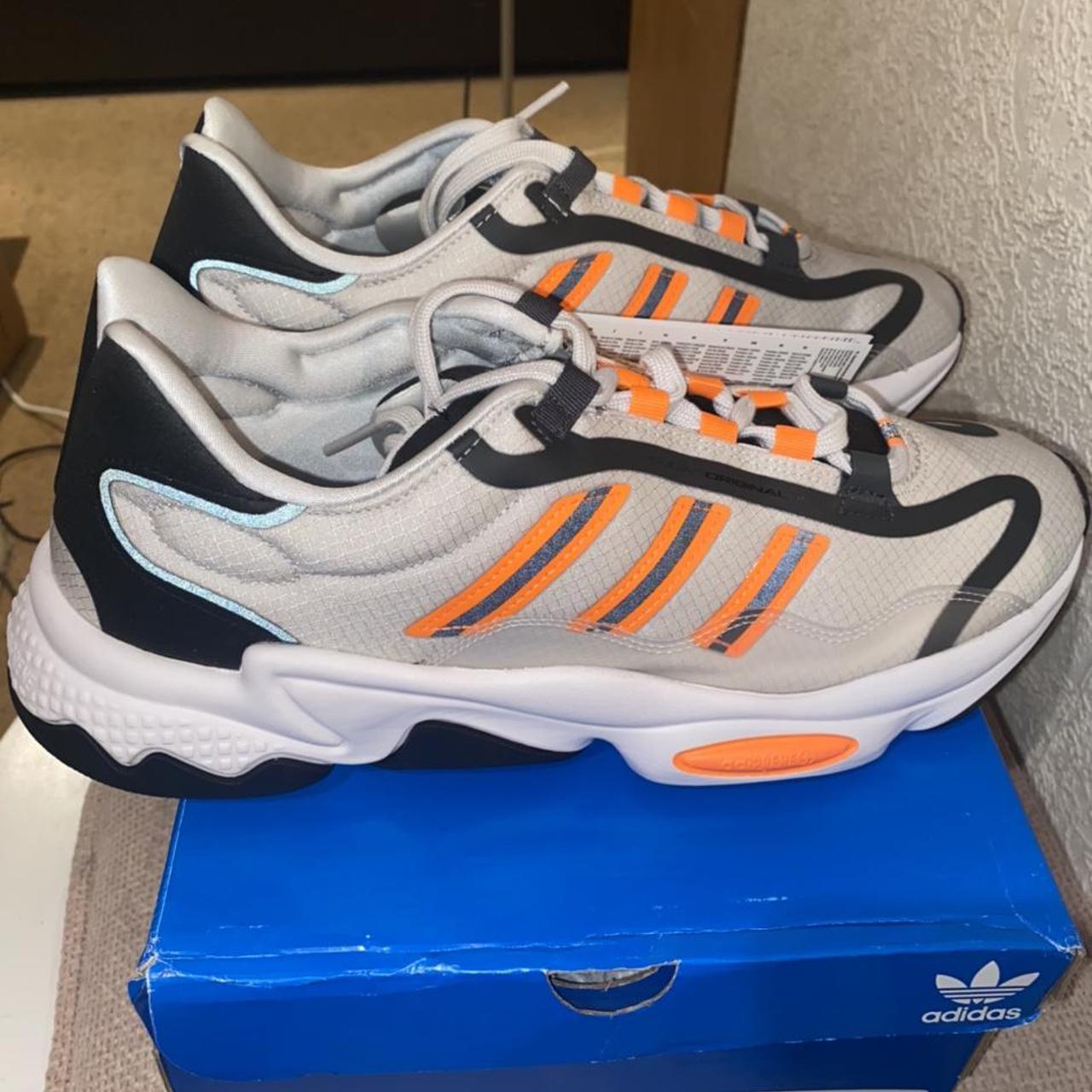 Adidas Ozweego Pure Gray Orange GZ9180 Mens. Depop