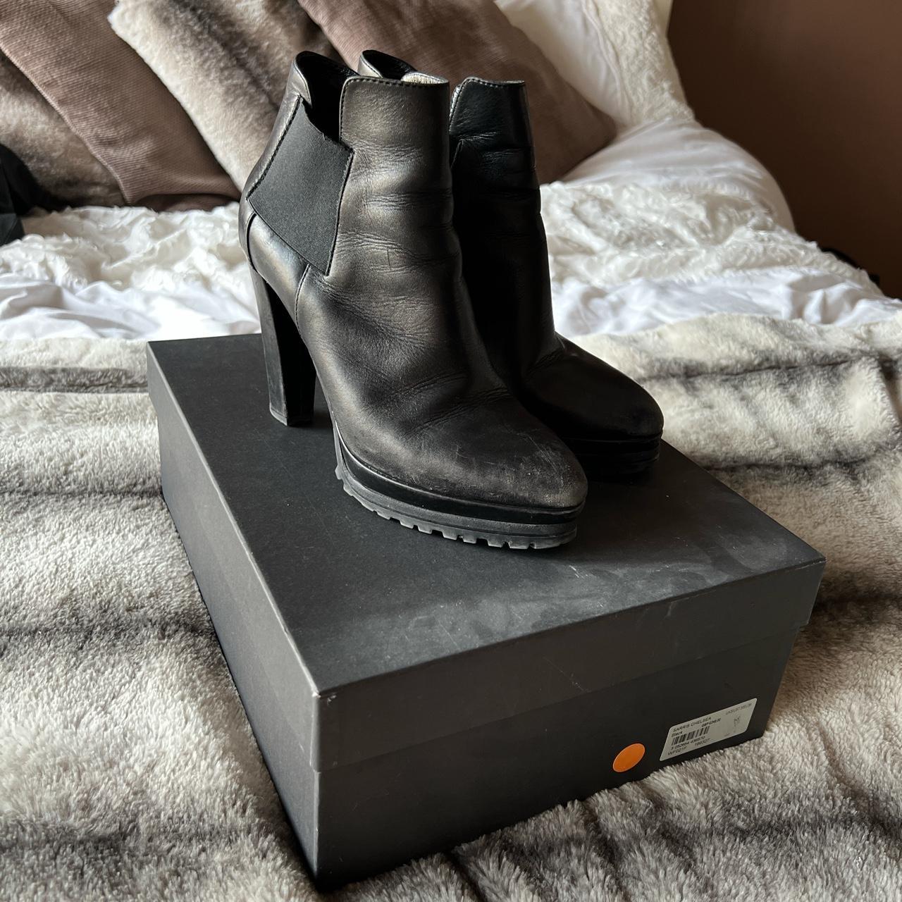 sarris leather chelsea boots