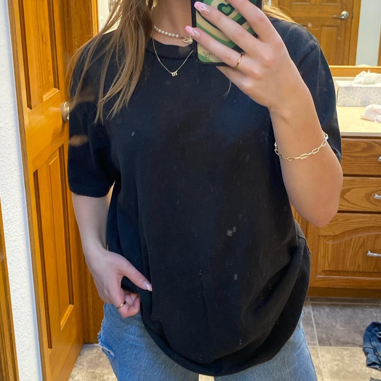 free shipping! 💗 brandy melville oversized black... Depop