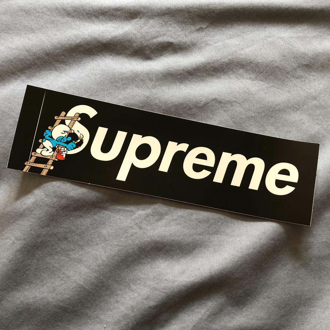 Supreme SMURFS ステッカー セット box logo スマーフ Supreme Smurfs Box Logo Sticker Black 100% Authentic FW20 Season
