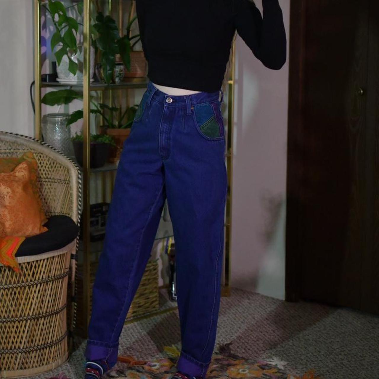 Zena Jeans Women's Purple and Blue Jeans (3)