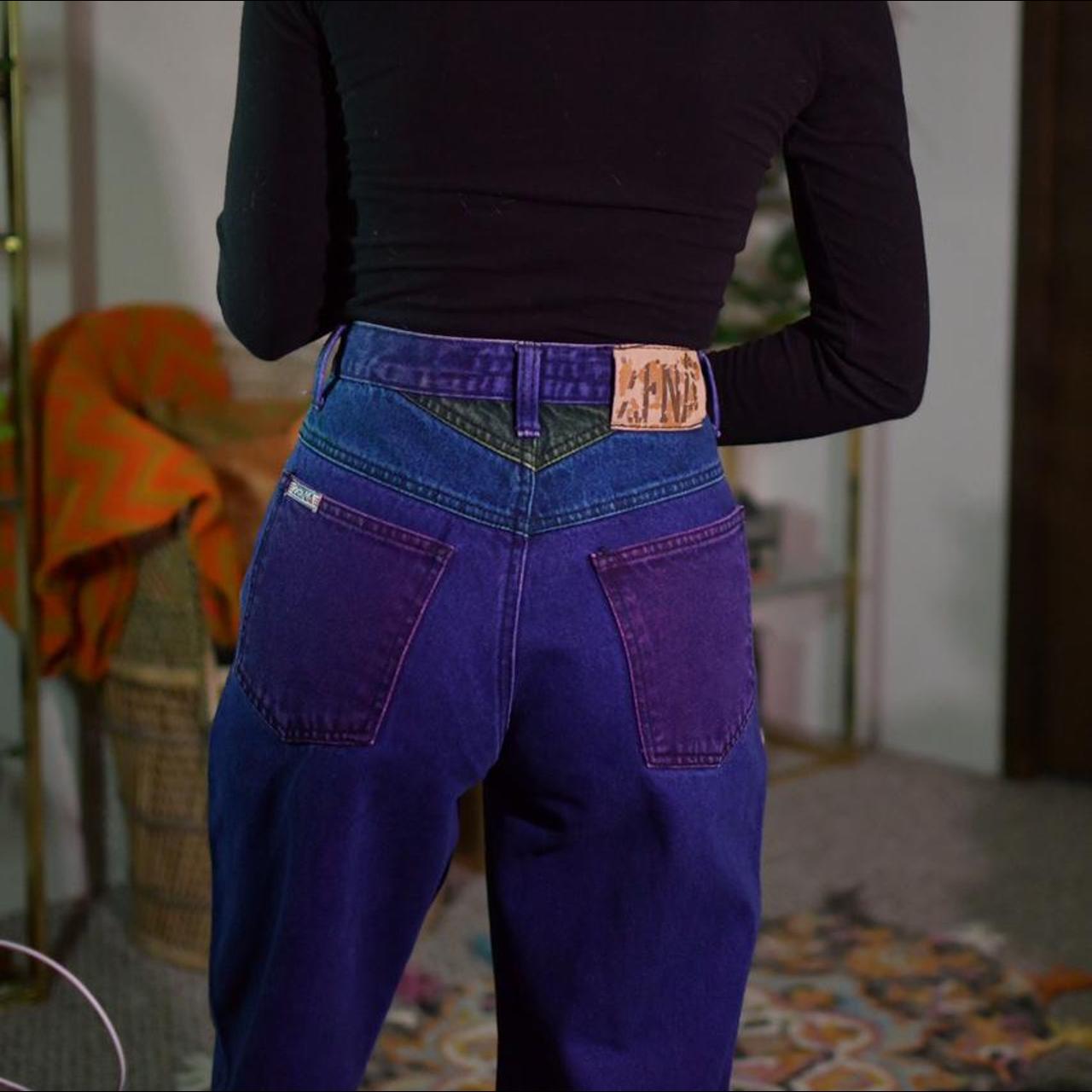 Zena Jeans Women's Purple and Blue Jeans