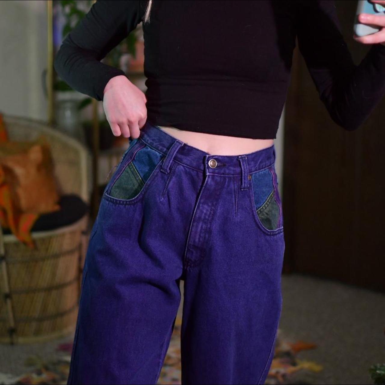 Zena Jeans Women's Purple and Blue Jeans (4)