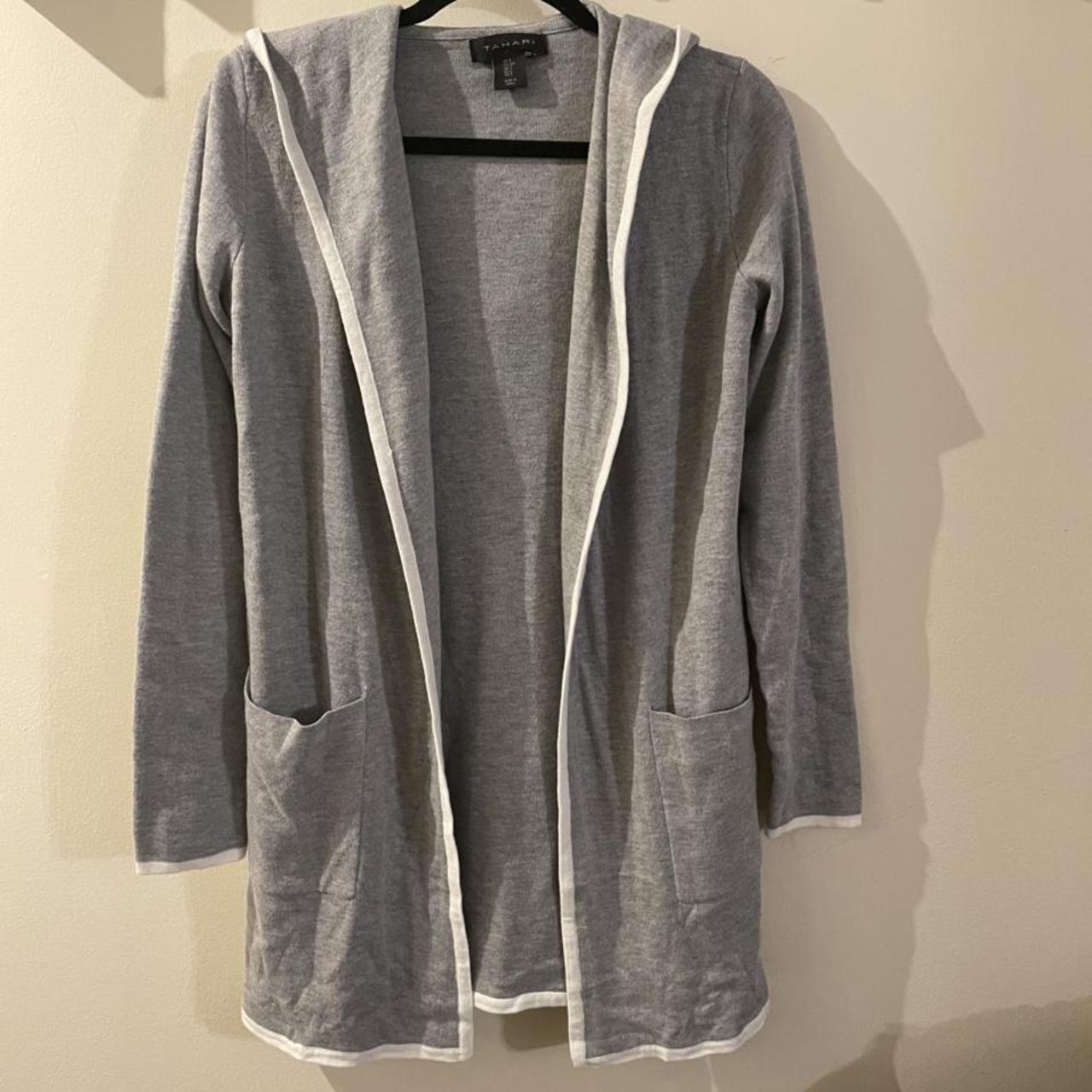 tahari sweater coat