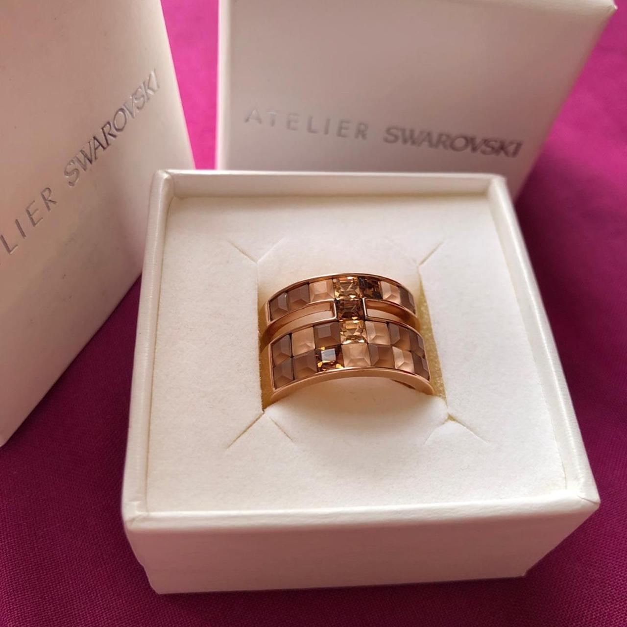 dc jewels Swarovski Dual Zircon Adjustable Rose Gold Ring for Women :  Amazon.in: Jewellery