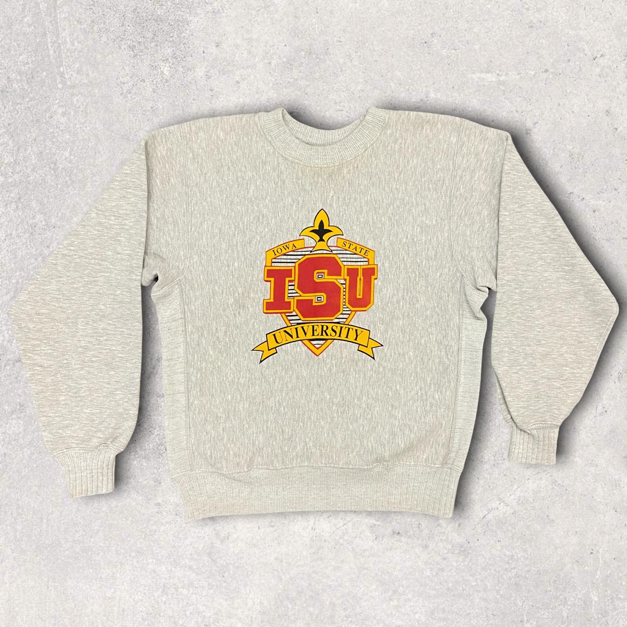 Iowa State University vintage 90s grey sweatshirt Depop