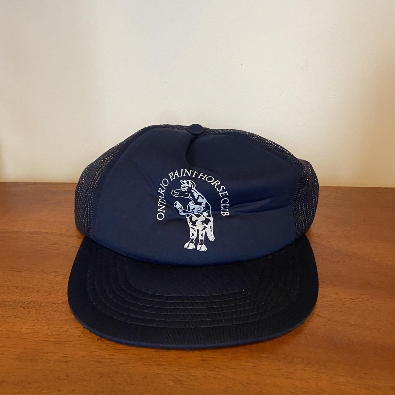 American Vintage Men's Navy Hat | Depop