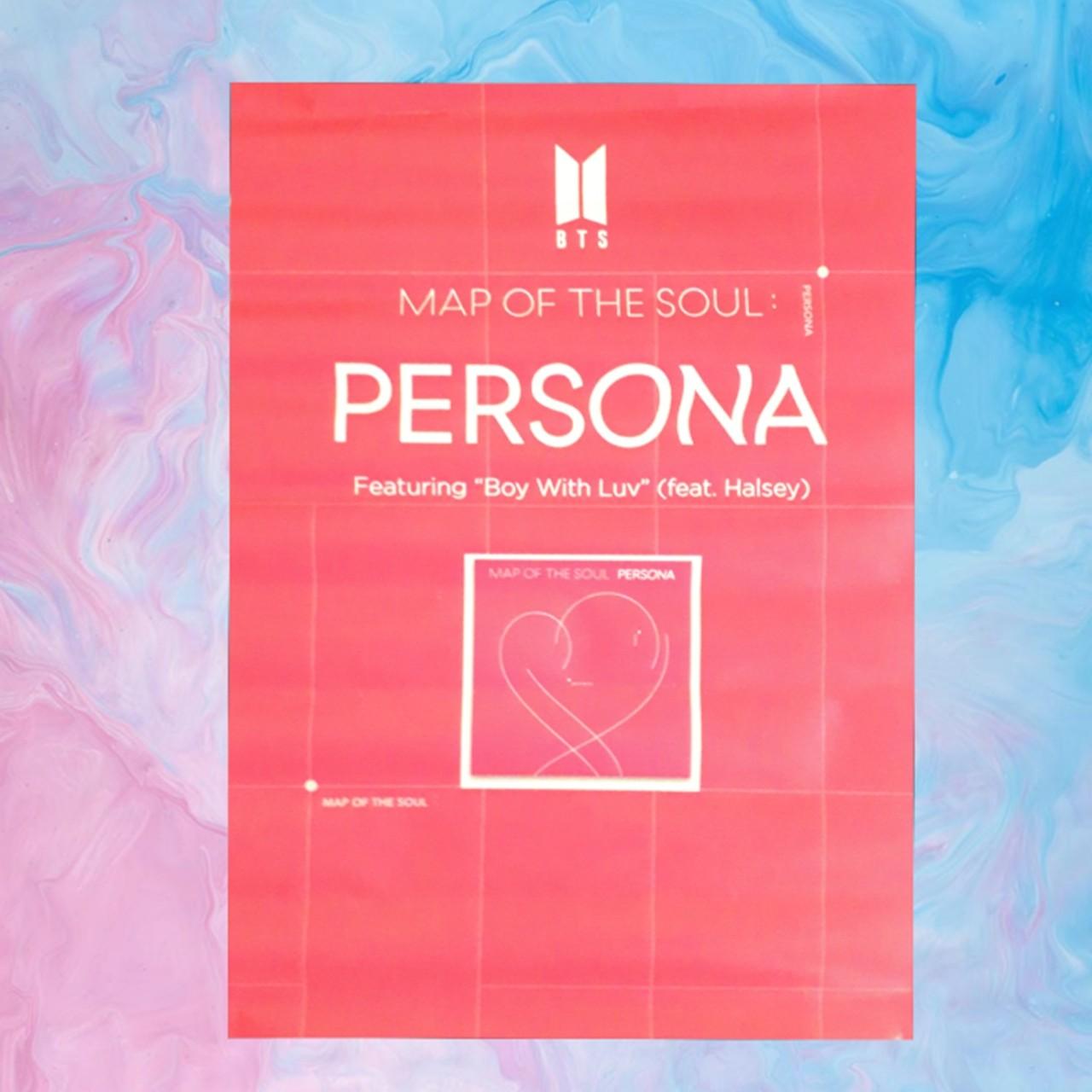Small HMV gift poster for BTS' Map of the Soul: | Depop