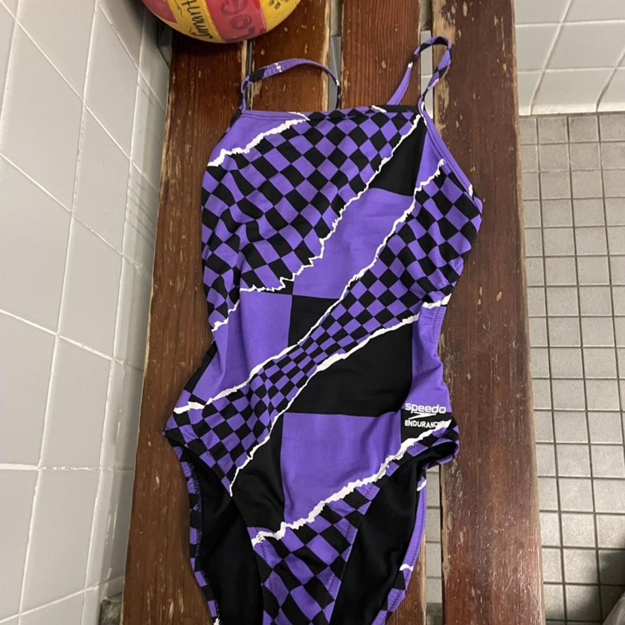 Speedo Purple and Black | Depop