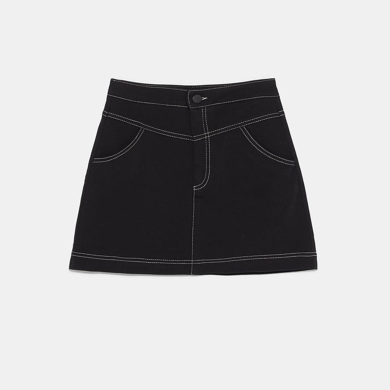 Zara Women's Black Skirt | Depop