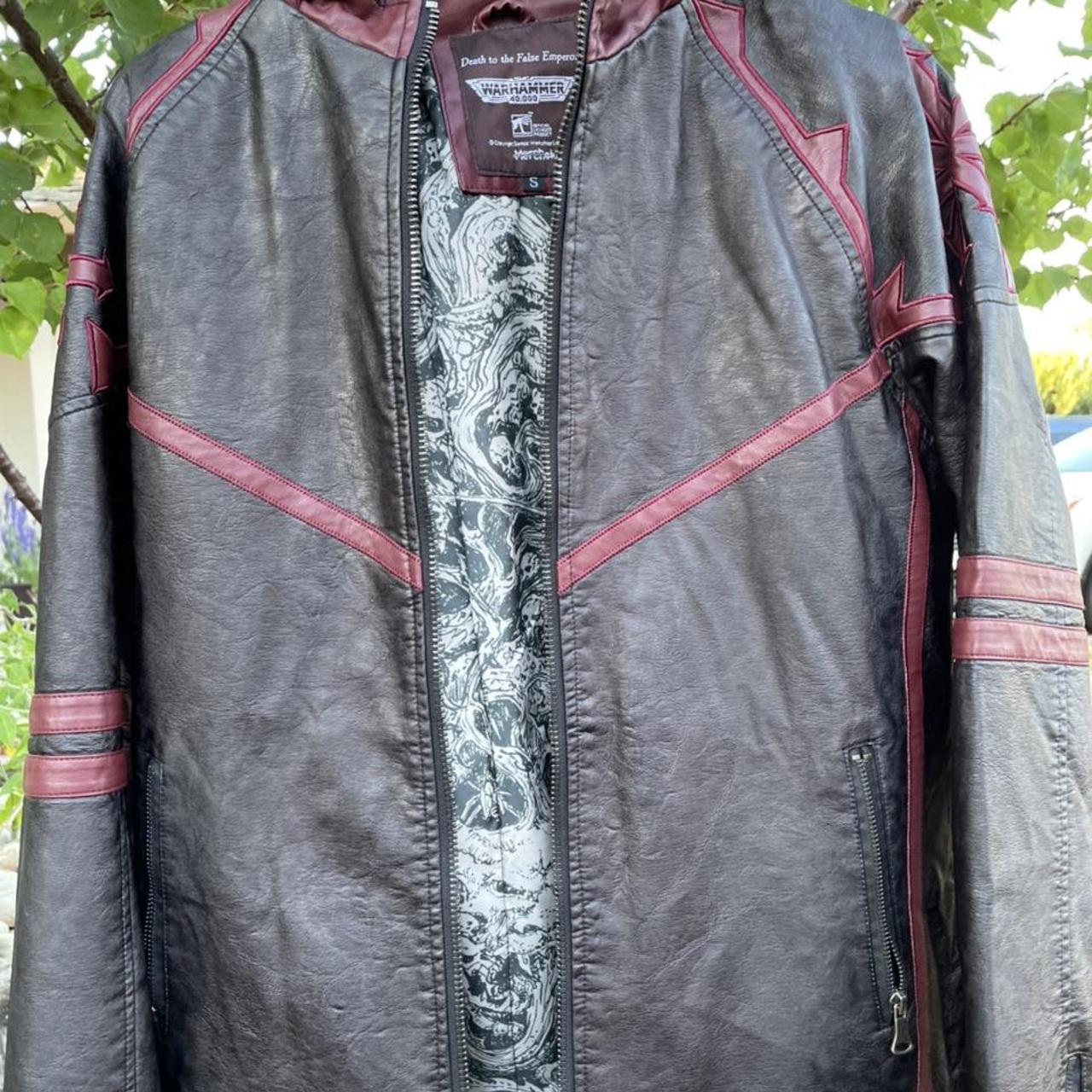 Warhammer 40k merchoid leather jacket. Like new... - Depop