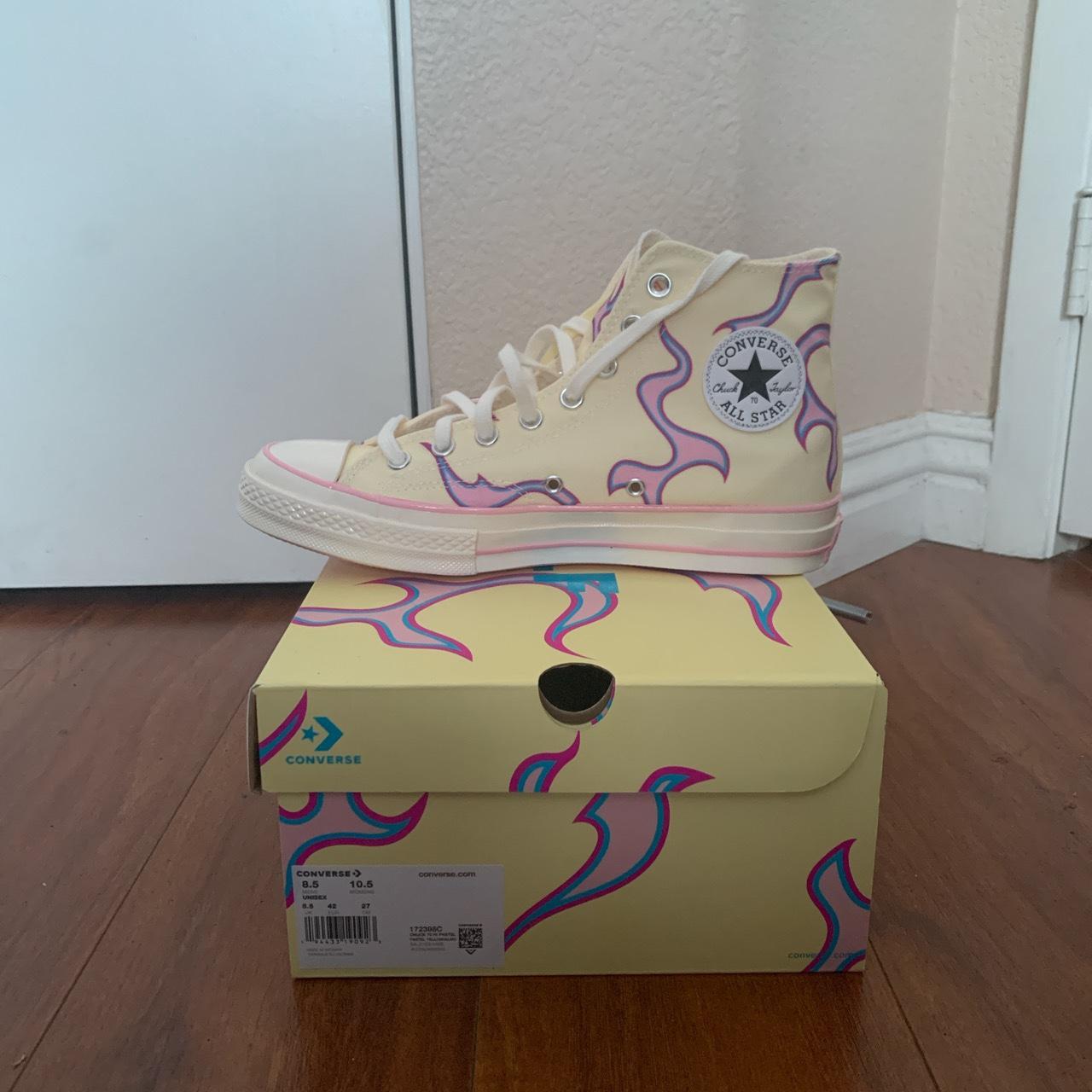 Golf Le Fleur x Converse Yellow Flame Chuck Taylor... Depop