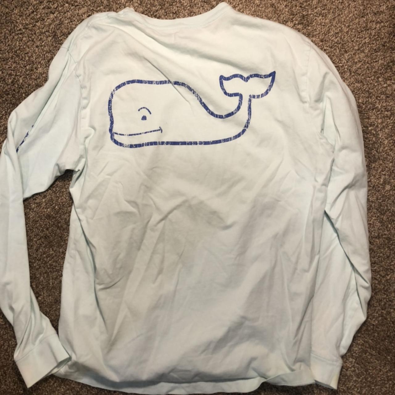 Vineyard Vines Men's Blue T-shirt | Depop