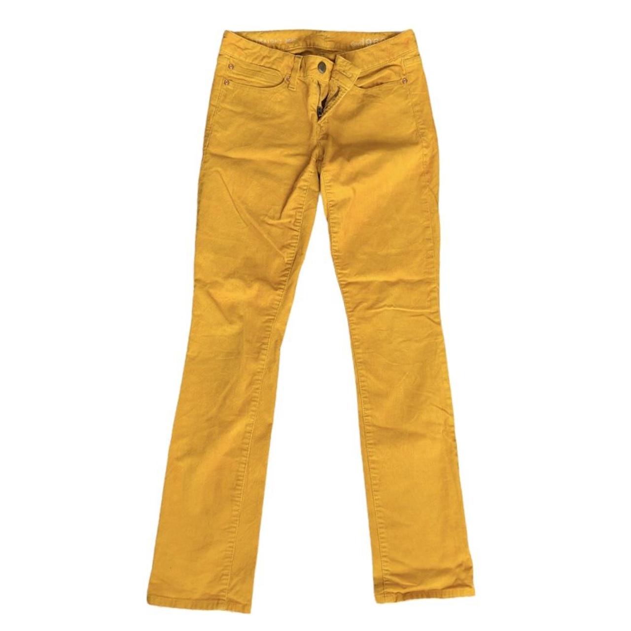 Gap Women's Yellow Trousers | Depop