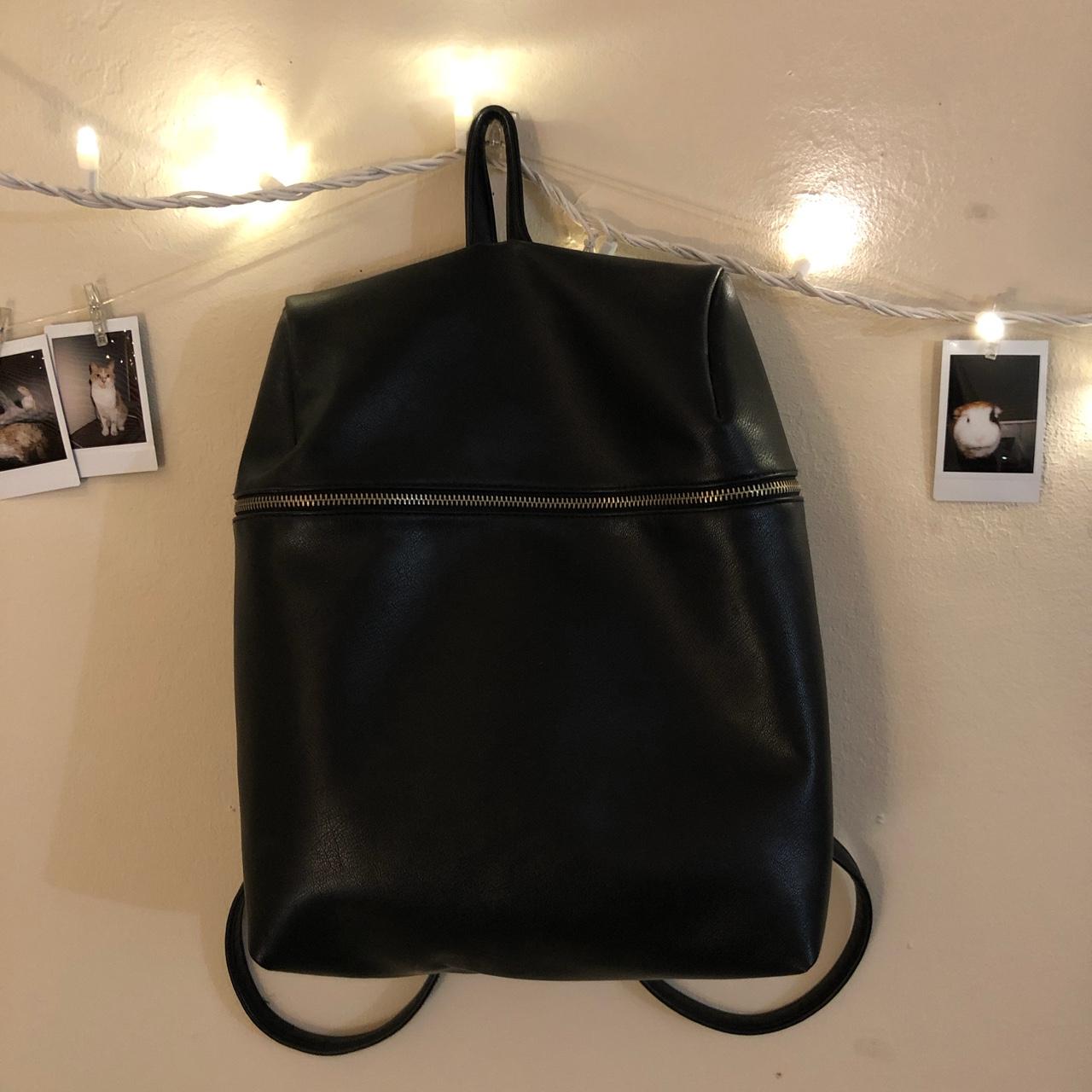 Black Faux Leather Purse  Brandy Melville Womens Bags & Backpacks - The  Wooden Nest