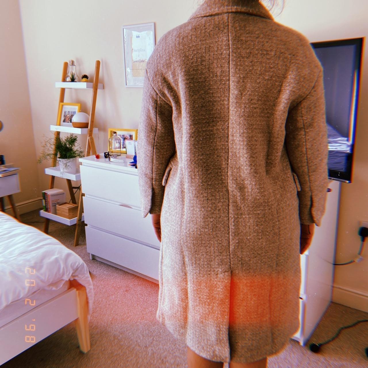 Zara premium wool oversized coat size M/L never worn... Depop