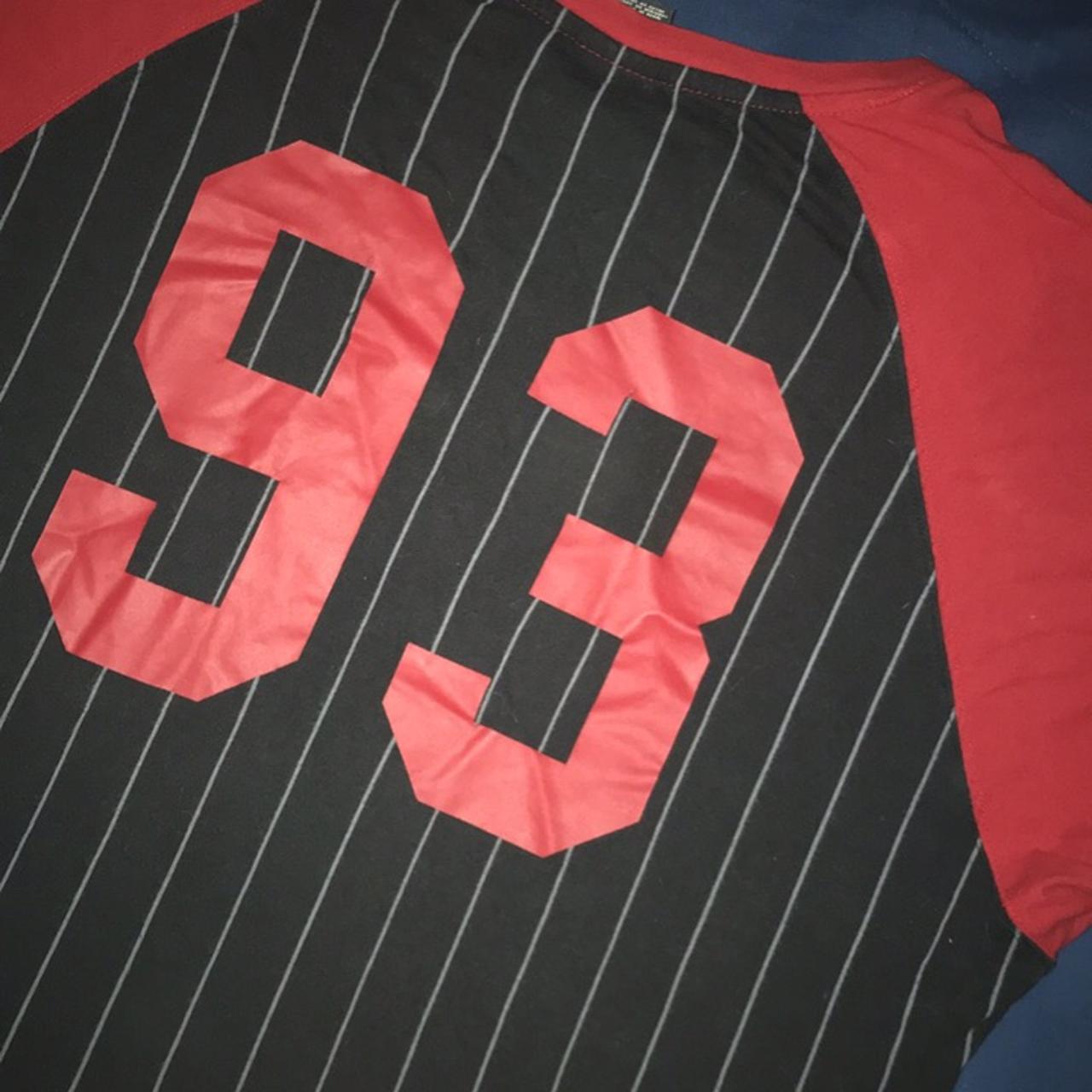 Big Dogs Pinstripe Baseball Jersey Size XL 26” x - Depop