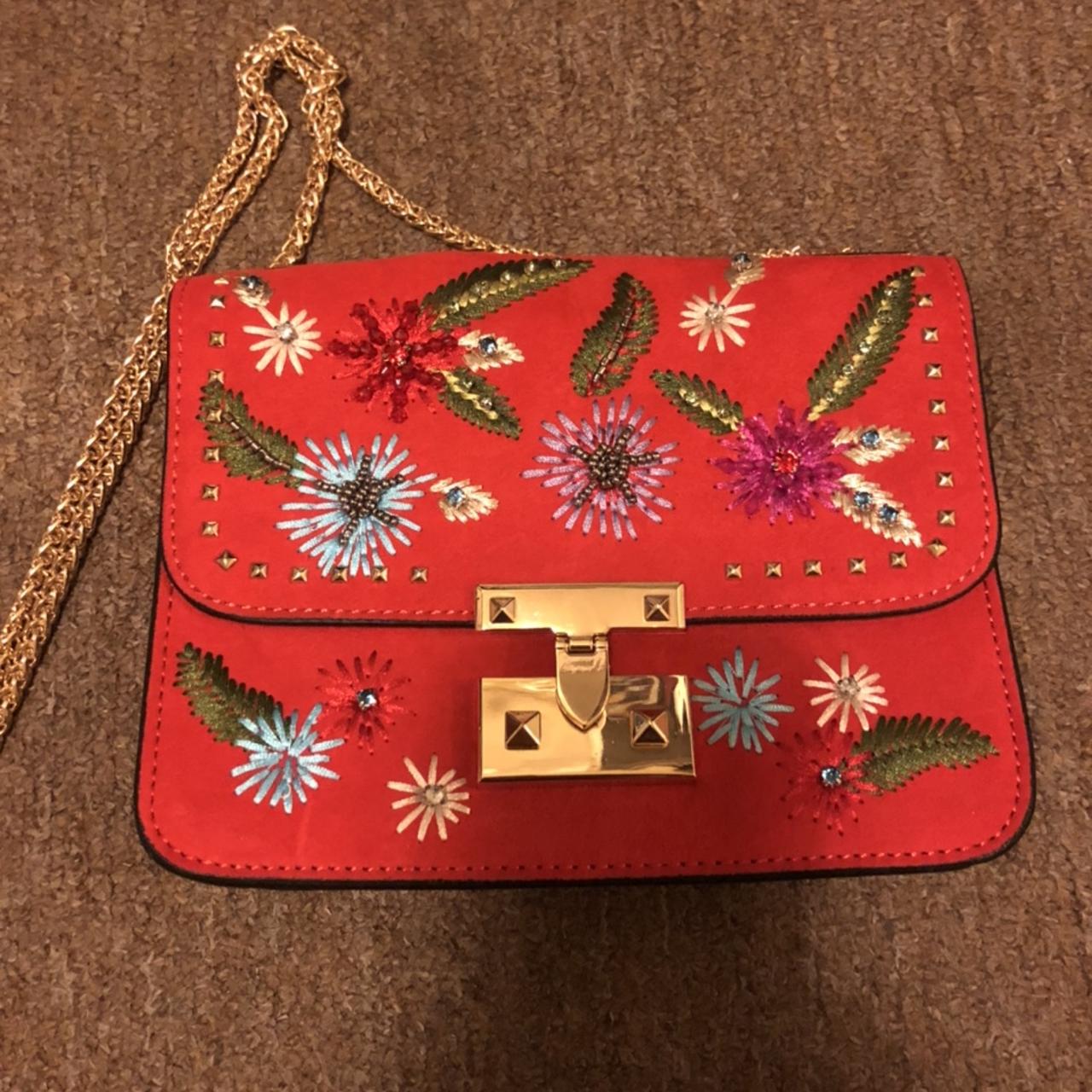 Topshop red purse hot sale