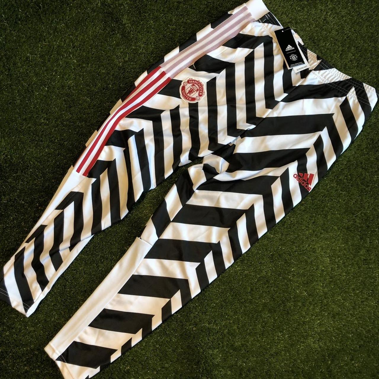 Manchester United Zebra bottoms (Large) Depop