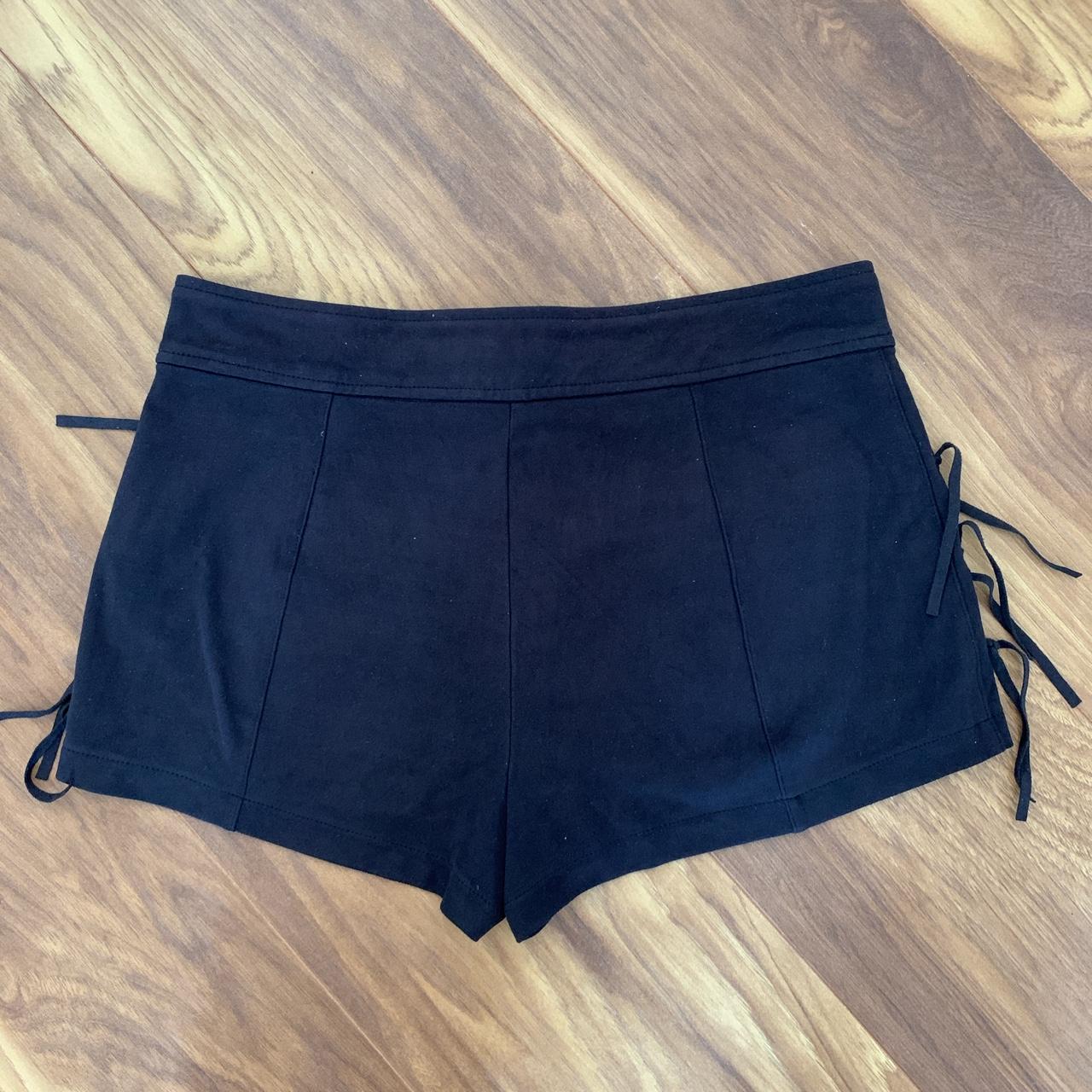 Zara Suede shorts Fringe sides Size S Large front... - Depop