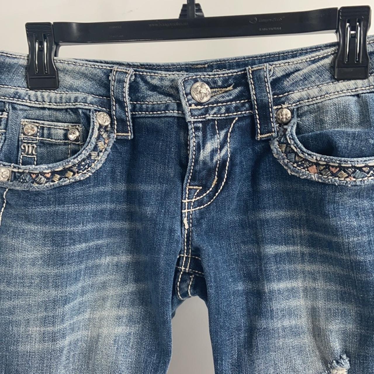 Miss me low rise denim capris Brand miss me Size... - Depop