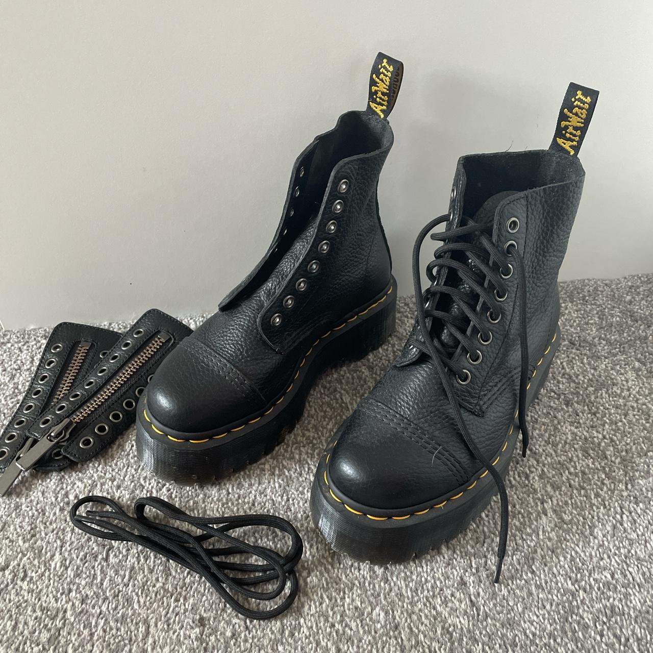 Dr Martens black Sinclair boots. Platform boot with... - Depop