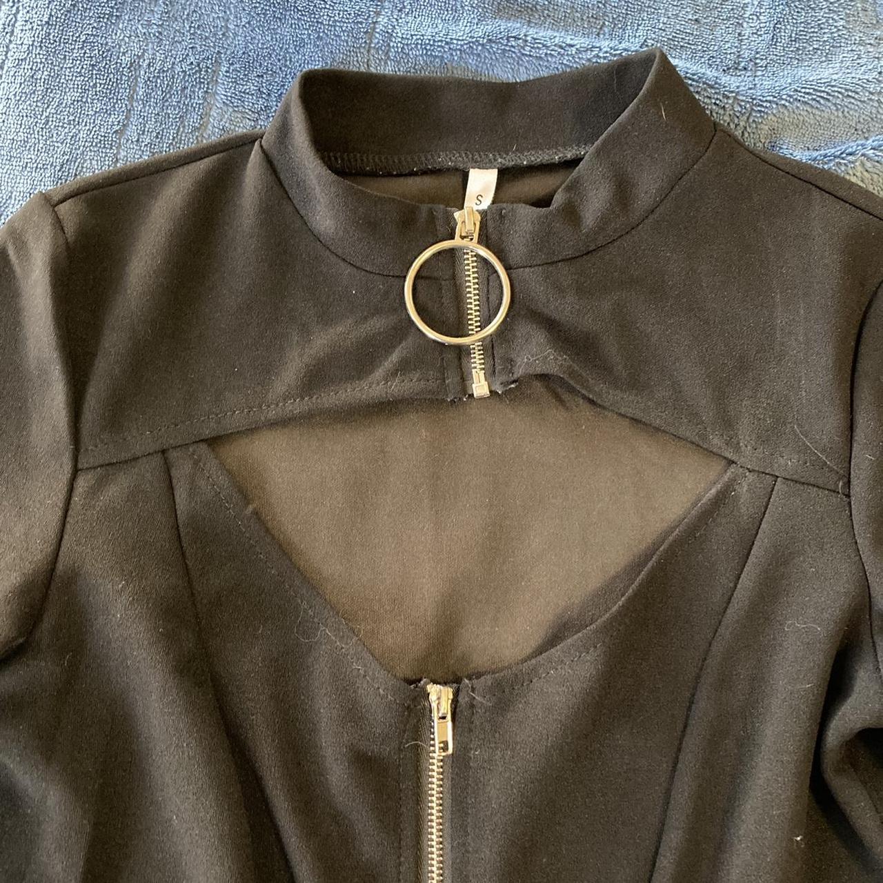 Black O-ring dress ⛓ Both zippers come undone, but... - Depop