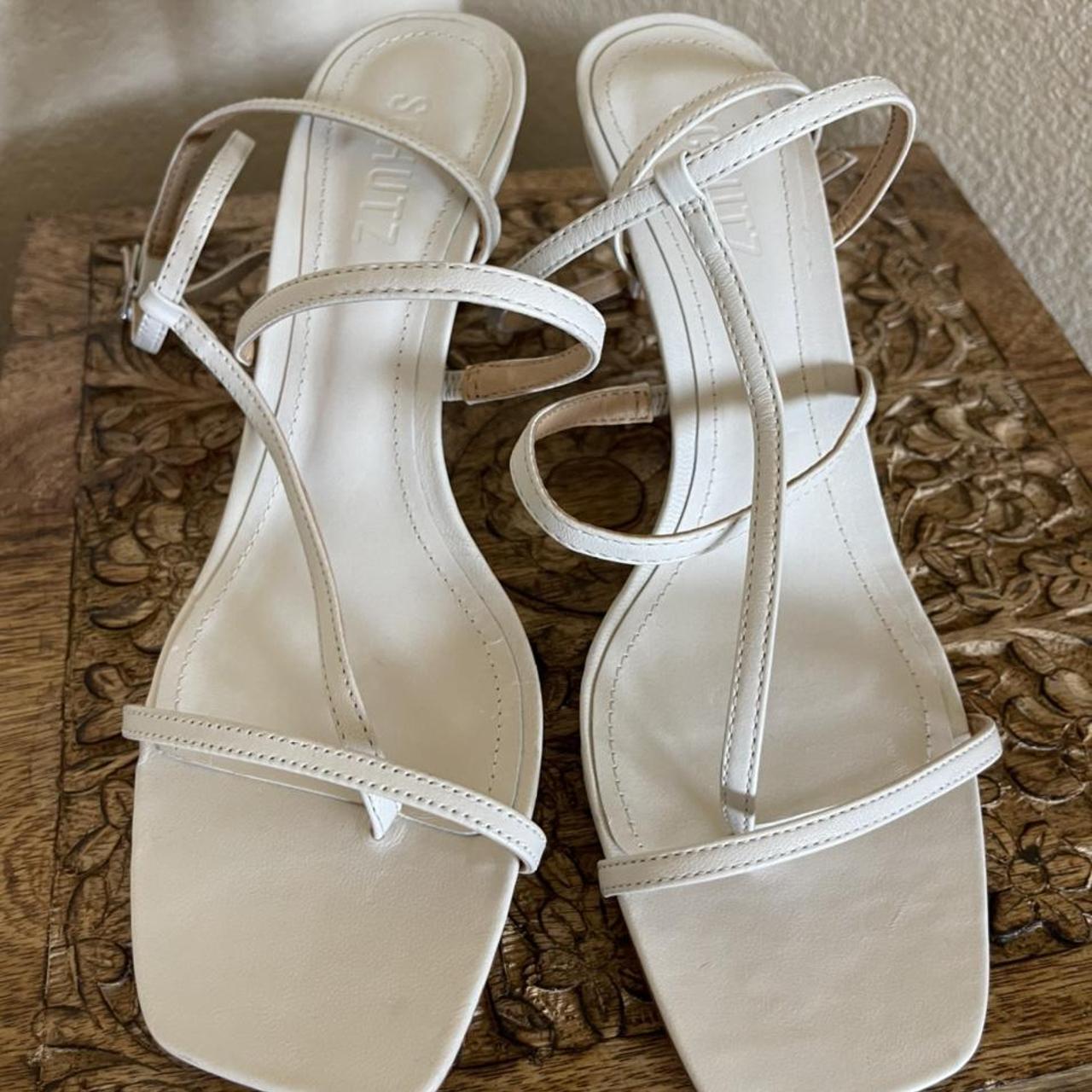 Schutz Women's White Sandals (2)