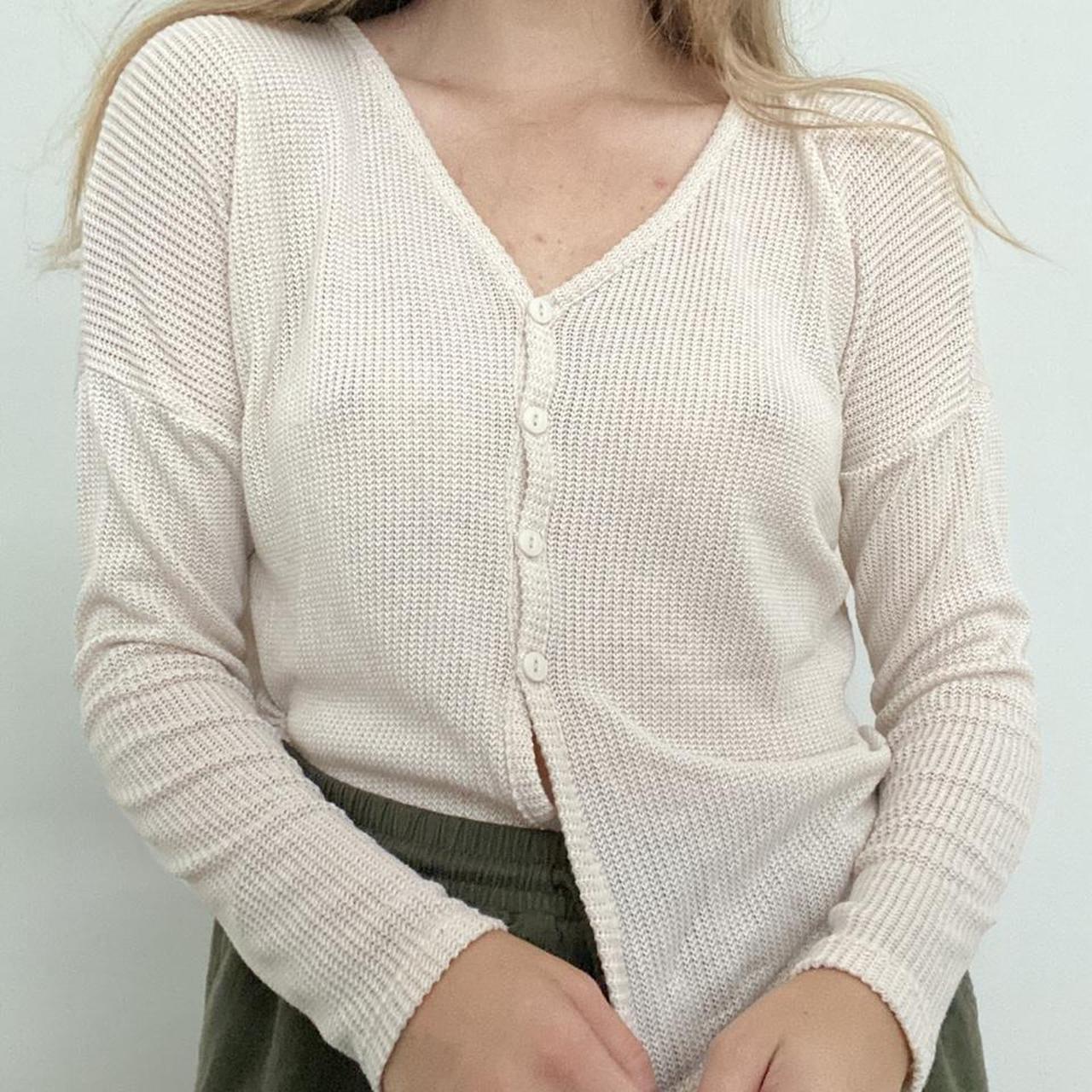 Women's Cream Jumper Depop