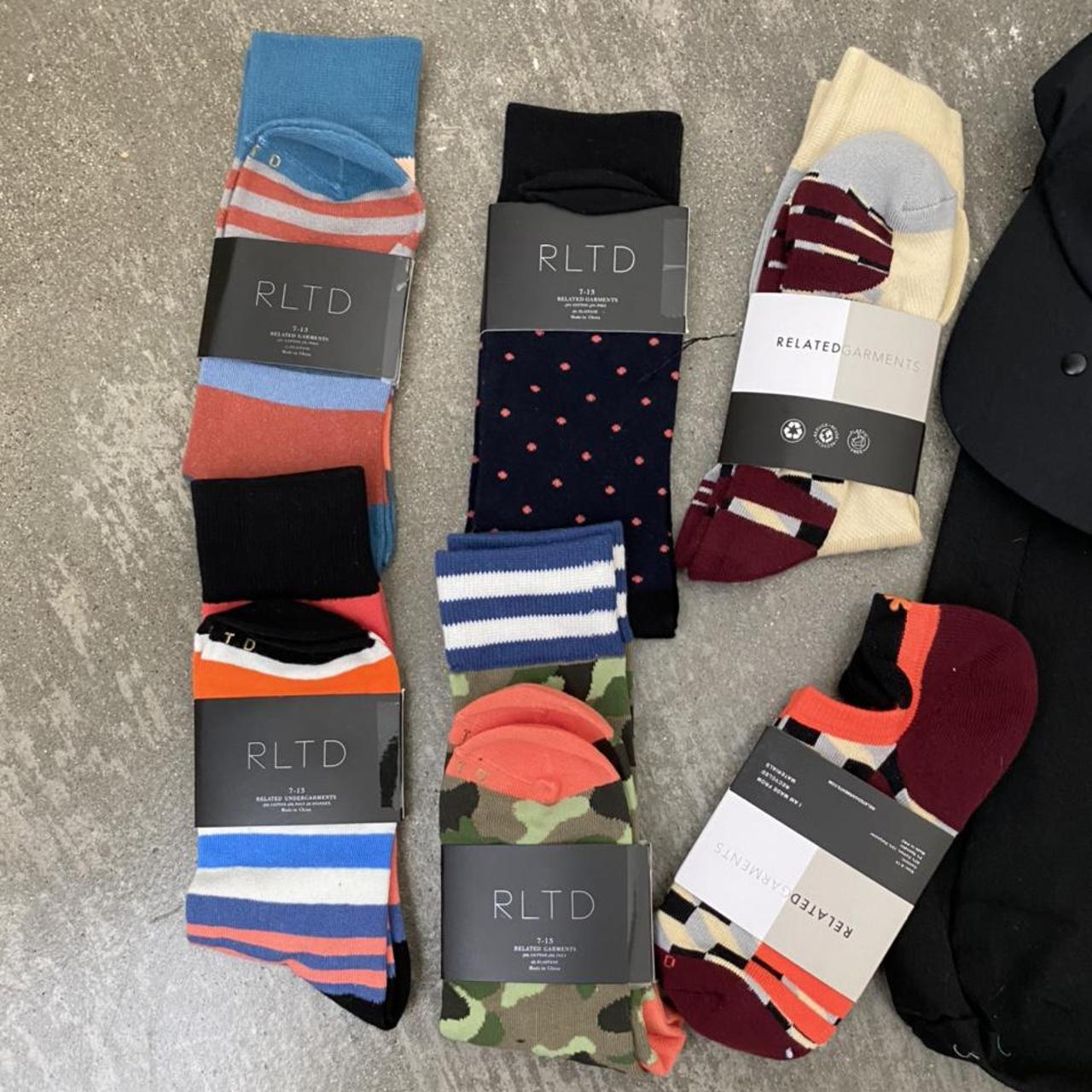 Nice bundle of Related Garments socks, tire, and... - Depop
