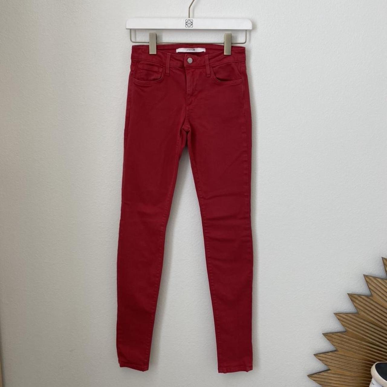 J Brand Red Skinny Jeans