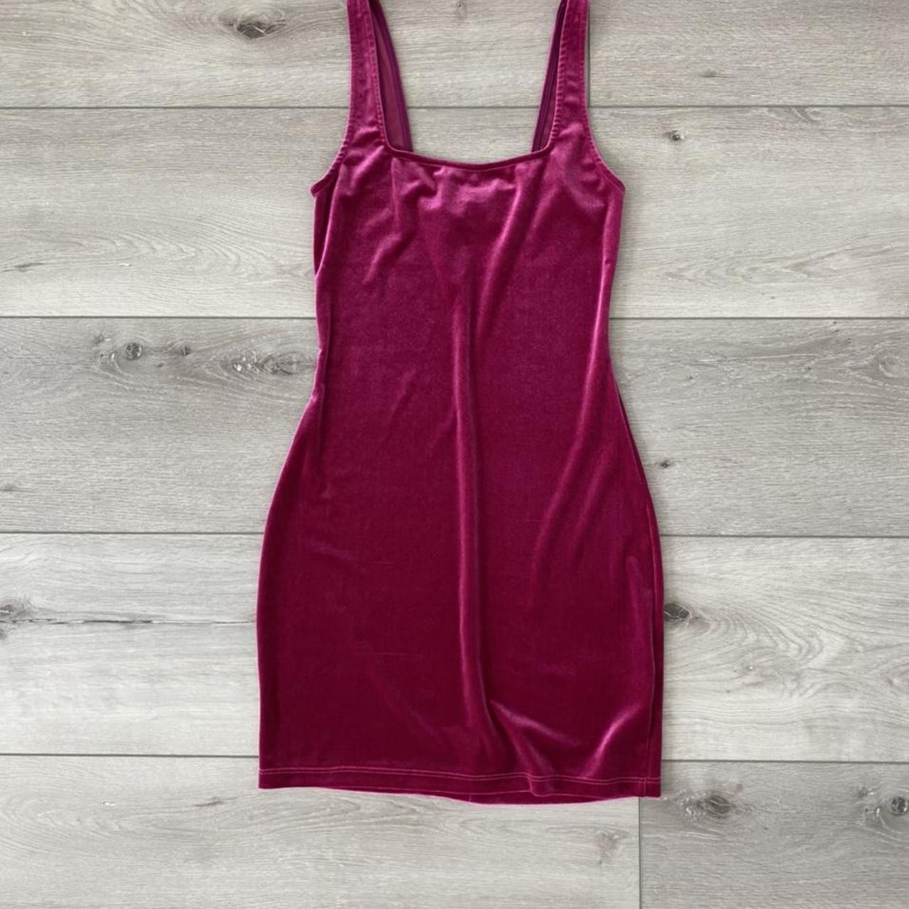 Like new Urban Outfitters women’s bodycon velour... - Depop