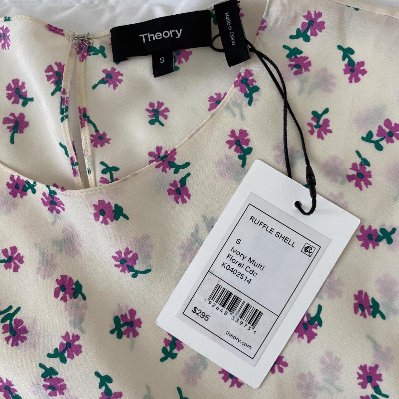 Product Image 3 - NWT Theory Floral Print Ruffle