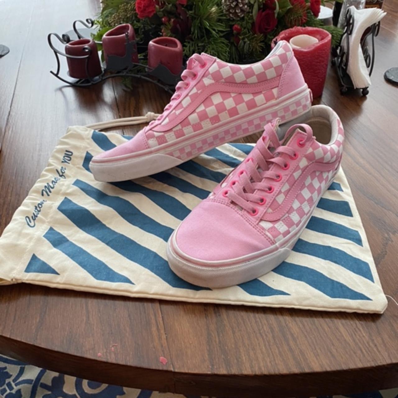 Custom Pink checkered Lightly