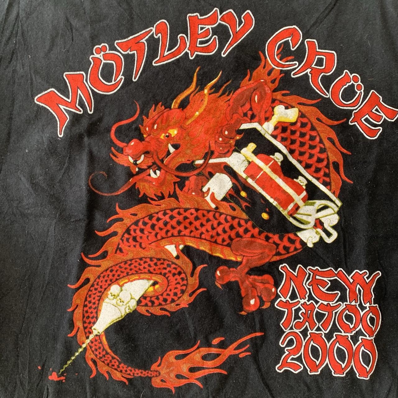 Vintage Motley crue new tattoo 2000 t-shirt - Depop