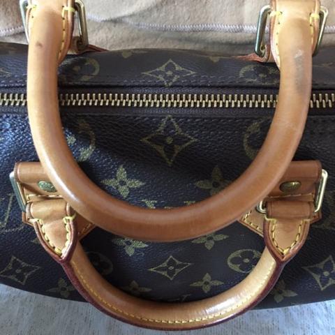 LV purse red interior. Got the signs to prove its - Depop