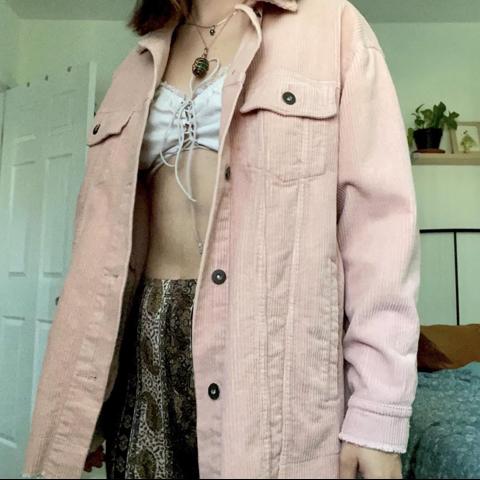 zara corduroy jacket pink