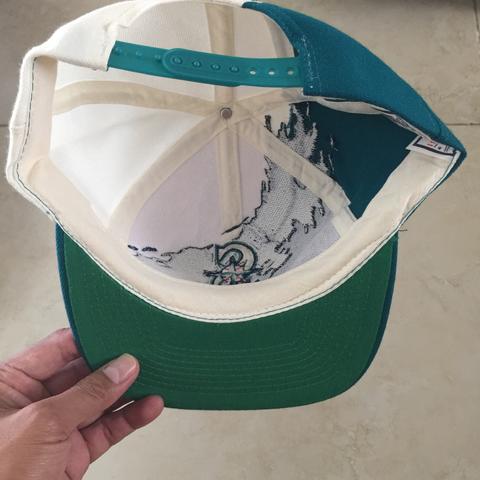 Vintage 1980s Seattle Mariners Trident Logo Trucker - Depop