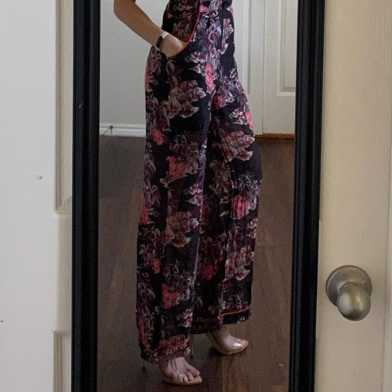 Anna Sui Women's Black and Pink Jumpsuit (3)