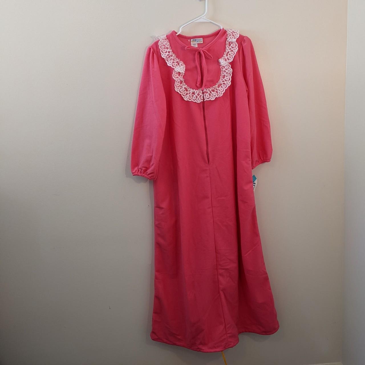 adesso! vintage lace winter house coat zip... Depop