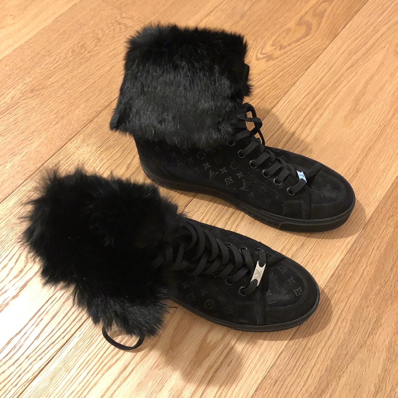 Louis Vuitton Rabbit Fur Sneakers - black at 1stDibs  louis vuitton rabbit  fur boots, louis vuitton boots with fur, louis vuitton fur sneakers