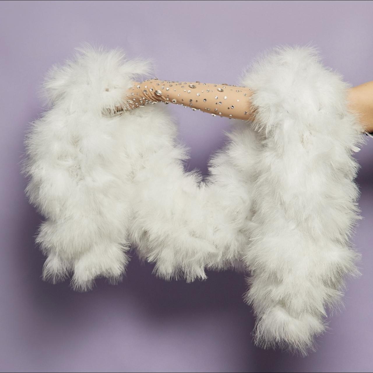 Luxury feather boa swan Feather extra thick... Depop