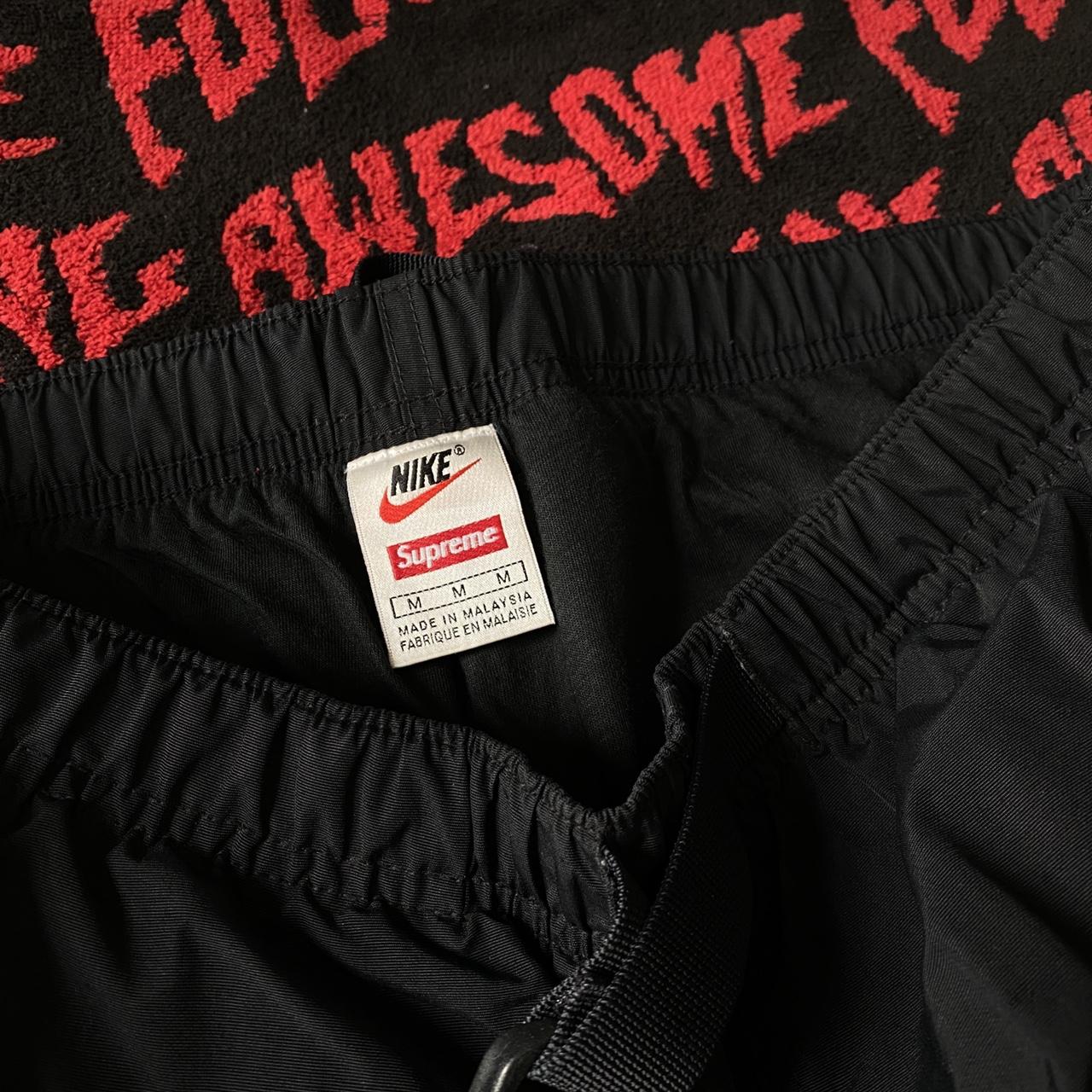 Supreme X Nike tracksuits black 3M logo Depop