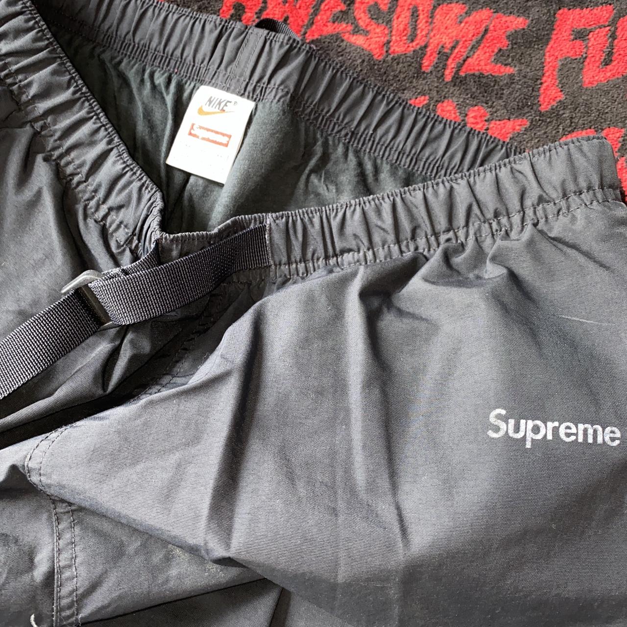 Supreme X Nike tracksuits black 3M logo Depop