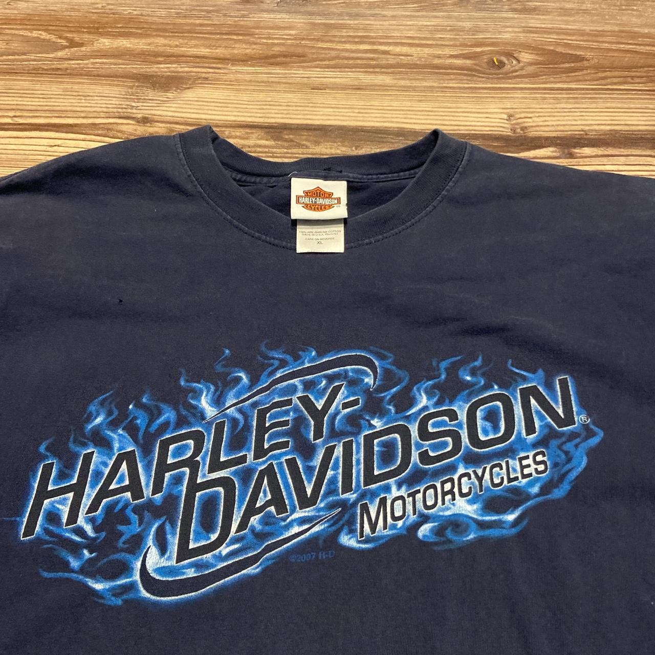 Vintage Harley Davidson Motorcycle Tee - Depop
