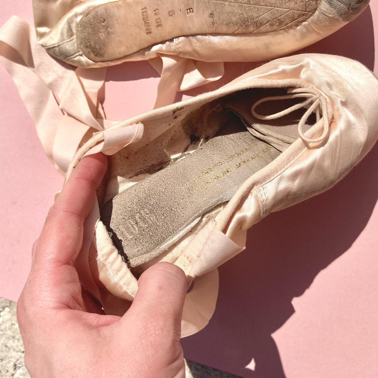 Used pointe shoes, Bloch size E5. Can send with... Depop